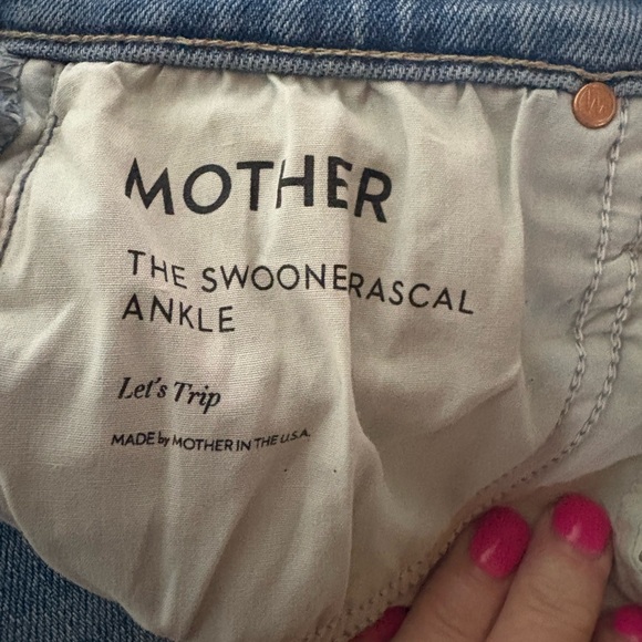 Mother SZ 28 The Swooner Rascal Ankle Jeans - Picture 10 of 12